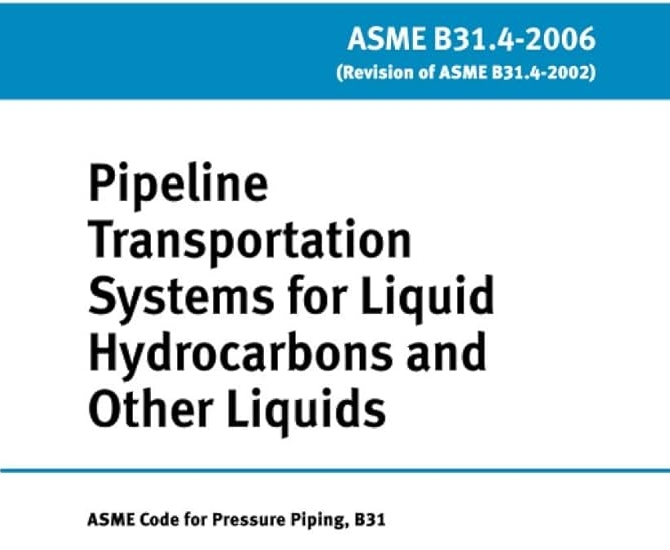 ASME B31.4 - Pipeline Transportation Systems Standard For Liquid ...