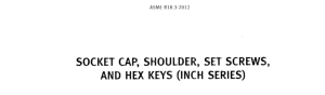 ASME B18.3 Hexagon Socket Head Cap Screws Standard PDF